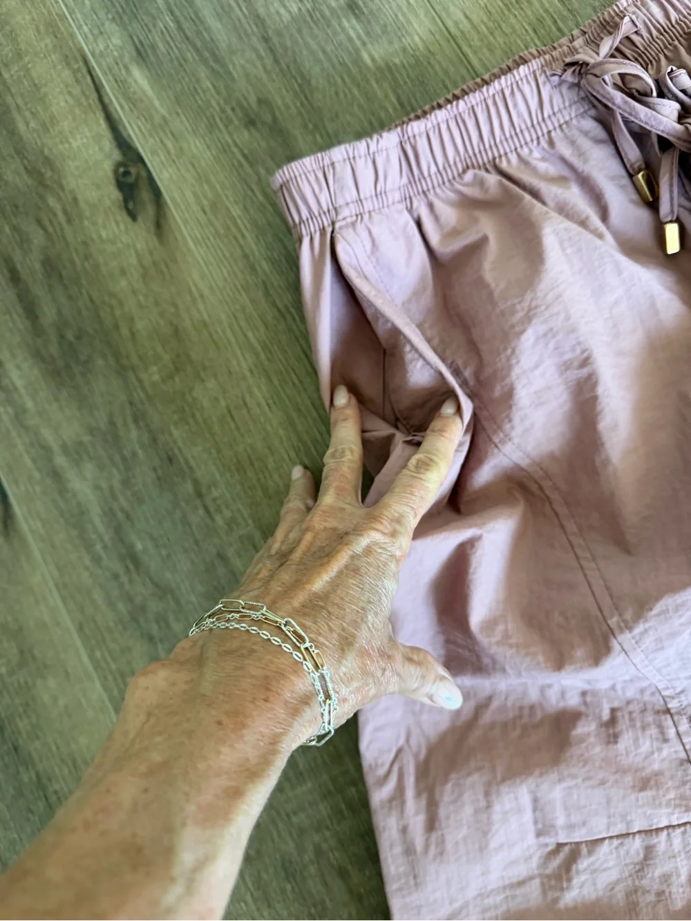 Zara Barel Pants in Dusty Rose - Picture 7 of 9